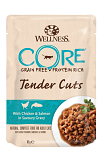 Wellness CORE kattenvoer Wet Tender Cuts kip/zalm 85 gr
