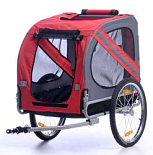 Hondenfietskar Doggy Liner Juliette rood/grijs