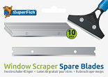SuperFish window scraper spare blades 10 st