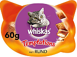 Whiskas Temptations rundvlees 60 gr