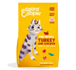 Edgard & Cooper kattenvoer Adult Kalkoen en Kip 325 gr