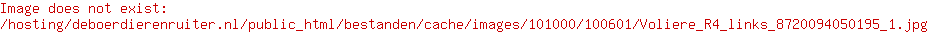 Voldux Voliere R4 Deur Links
