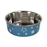 Voer- en Drinkbak Sterrenprint Blauw