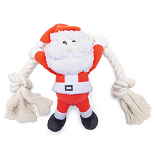 Beeztees Knuffel Kerstman met Touw