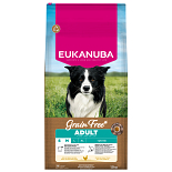Eukanuba Hondenvoer Adult S/M Grain Free Chicken 12 kg
