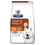 Hill's Prescription Diet hondenvoer k/d + Mobility 4 kg
