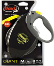 Flexi Giant Neon M met band geel 8 mtr