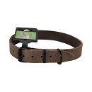 Halsband Comfortleder Donkerbruin
