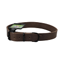 Halsband Comfortleder Donkerbruin