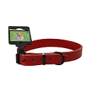 Halsband Comfortleder Rood