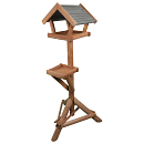 Voederhuis Bruin Gepotdekseld met Vloerplateau