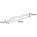 Flamingo Flocco Touw Rood 70 cm