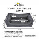 snObbs Orthopedische Hondenmand Buffalo Cowboys Dark Grey