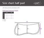QHP zadelonderlegger memory foam