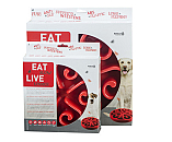 Eat Slow Live Longer voerbak Original red