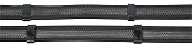 Harry's Horse teugels supergrip met stops full zwart