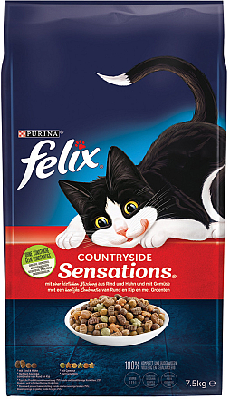 Felix kattenvoer Countryside Sensations Rund/Kip 7,5 kg
