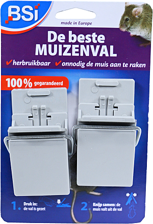 BSI muizenval kunststof 2 st