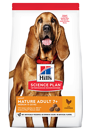 Hill's Science Plan Mature Adult Light Medium kip 2,5 kg