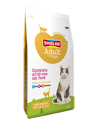 Smølke kattenvoer Adult with Fish and Rice 10 kg
