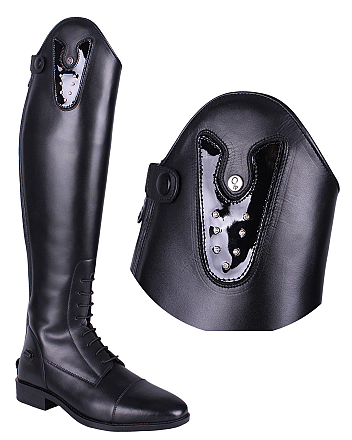 QHP verwisselbare top Sasha Crystal zwart