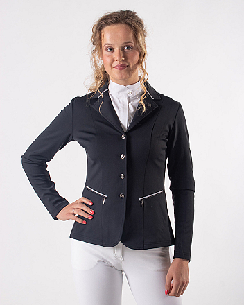 QHP Wedstrijdjas Andra Dames Zwart