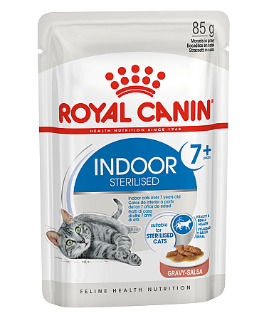 Royal Canin Kattenvoer Indoor 7+ in Gravy <br>12 x 85 gr