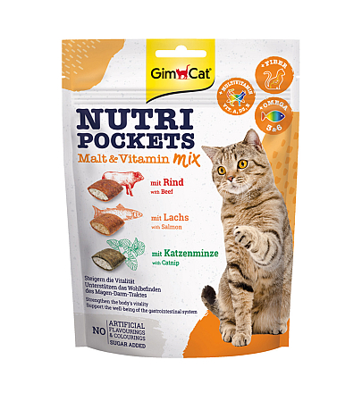 Gimcat Nutri Pockets Malt-Vitaminemix <br>150 gr