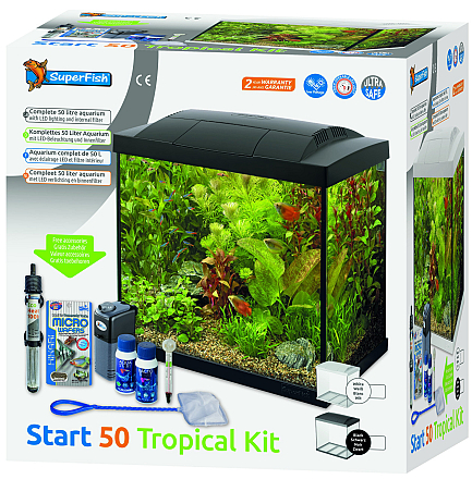 SuperFish aquarium Start 50 Tropical kit zwart