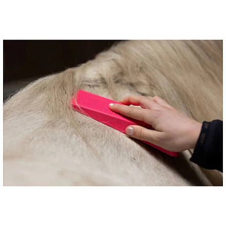 Paardenpraat Grooming Brush Roze Medium