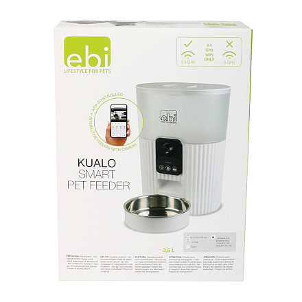 EBI Smart Feeder Kualo met Camera Blauw<br> 3,5 ltr