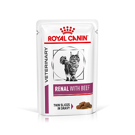 Royal Canin Kattenvoer Renal Beef 12 x 85 gr