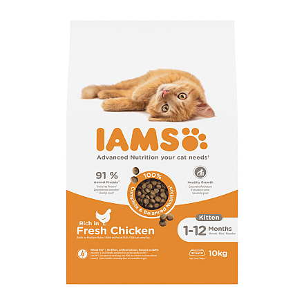 IAMS Kattenvoer Kitten Chicken 10 kg