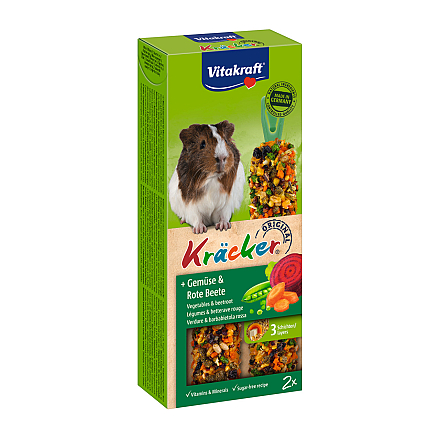 Vitakraft Kräcker Original cavia - groente en bieten 2 st