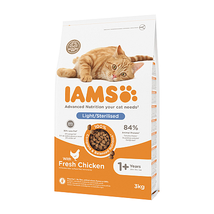 IAMS Kattenvoer Adult Sterilised Chicken 3 kg