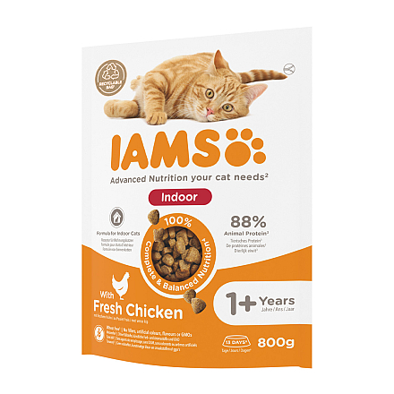 IAMS Kattenvoer Adult Indoor Chicken 800 gr