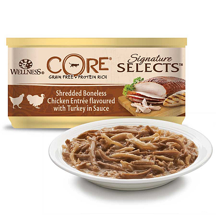 Wellness CORE Signature Selects Shredded kip/kalkoen 79 gr