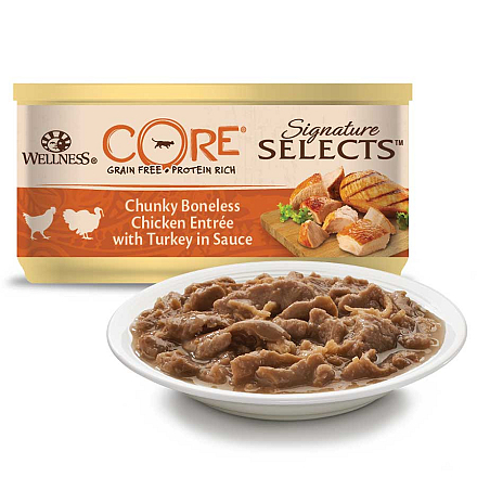 Wellness CORE Signature Selects Chunky kip/kalkoen 79 gr