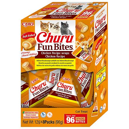 Inaba Churu Fun Bites Chicken Wraps Chicken 8 x 12 gr