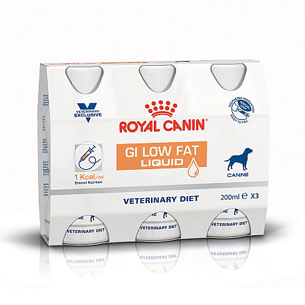 Royal Canin Hondenvoer Gastrointestinal Low Fat Liquid 3 x 200 ml