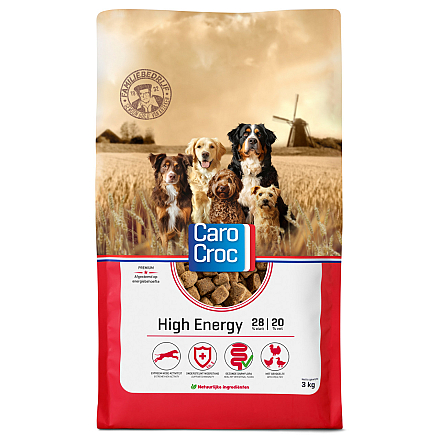 CaroCroc Hondenvoer High Energy 3 kg