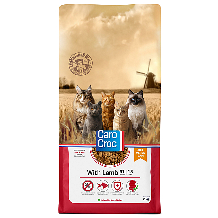 CaroCroc Kattenvoer with Lamb 2 kg