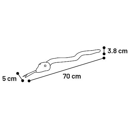 Flamingo Flocco Touw Rood 70 cm