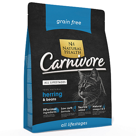 Natural Health Kattenvoer Carnivore Herring & Beans 15 kg