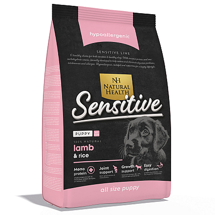 Natural Health Hondenvoer Puppy Sensitive Lamb 12,5 kg