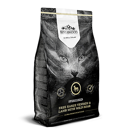 Riverwood kattenvoer Sterilised Venison & Lamb 2 kg