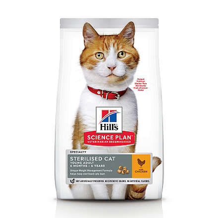 Hill's Science Plan Young Adult Sterilised Cat kip 3 kg