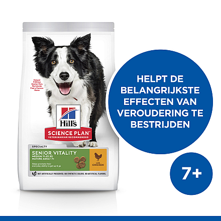 Hill's Science Plan Mature Adult Senior Vitality Medium 12 kg