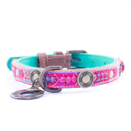 Dog with a Mission Halsband Boho Rosa