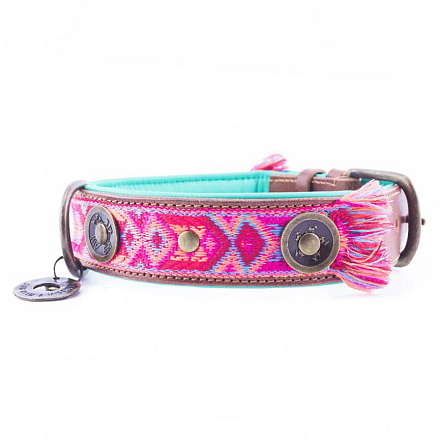 Dog with a Mission Halsband Boho Rosa